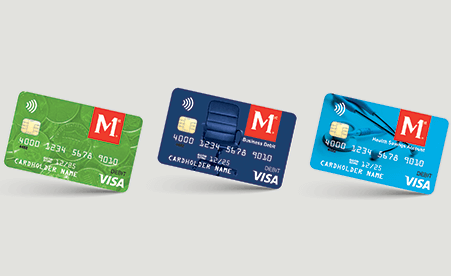 Our contactless debit cards